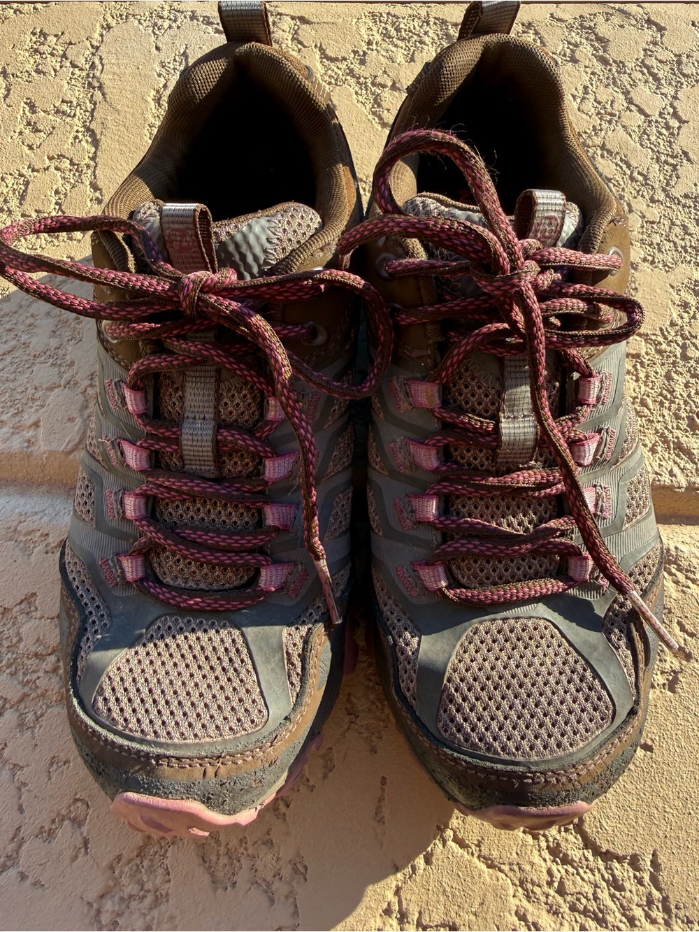 Merrell Women's Brown and Pink Trail Running Shoes